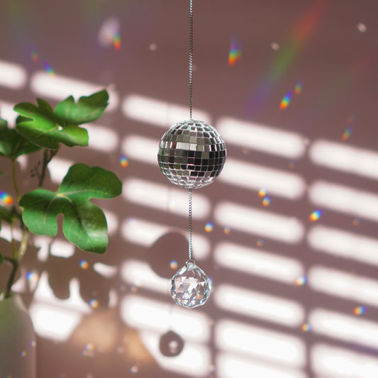 Mini Disco Ball + Rainbow Maker Combo